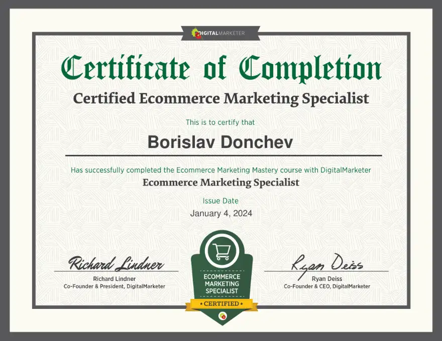 borislav-donchev-ecommerce-final-exam-ecommerce-marketing-mastery-certificate-digitalmarketer-lab-1